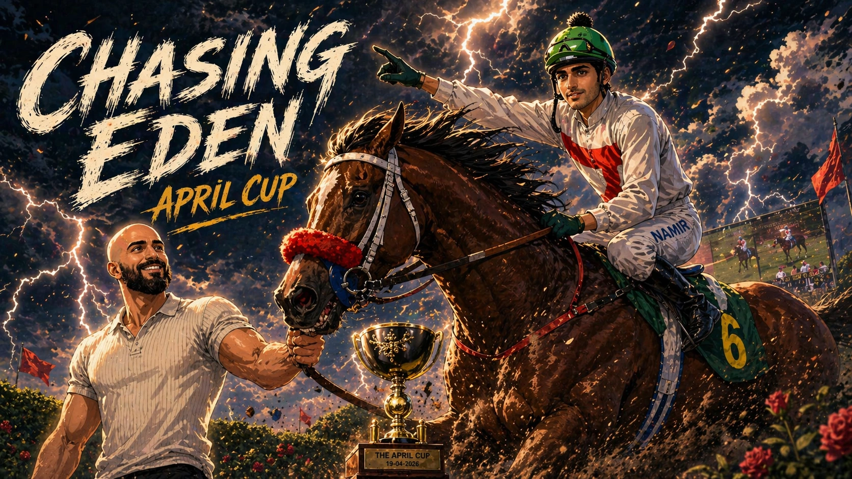 Chasing Eden winning the April Cup for Maiden 3 Year Olds at Lahore Race Club, 19 April 2026